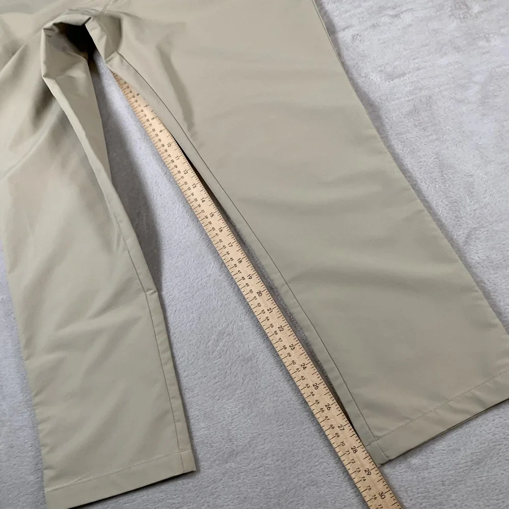 Banana Republic Pants Mens 36x29 Beige Straight Fit Performance Polyester Casual